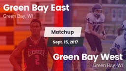 Matchup: East  vs. Green Bay West 2017