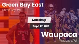Matchup: East  vs. Waupaca  2017