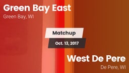 Matchup: East  vs. West De Pere  2017