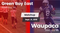 Matchup: East  vs. Waupaca  2018