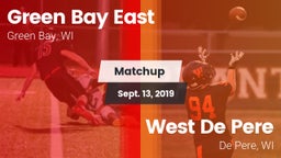 Matchup: East  vs. West De Pere  2019