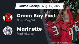 Recap: Green Bay East  vs. Marinette  2022