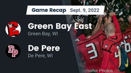 Recap: Green Bay East  vs. De Pere  2022