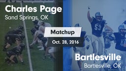 Matchup: Charles Page  vs. Bartlesville  2016