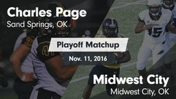 Matchup: Charles Page  vs. Midwest City  2016