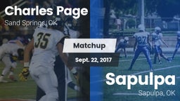 Matchup: Charles Page  vs. Sapulpa  2017