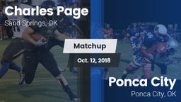 Matchup: Charles Page  vs. Ponca City  2018