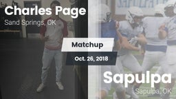 Matchup: Charles Page  vs. Sapulpa  2018