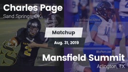 Matchup: Charles Page  vs. Mansfield Summit  2019