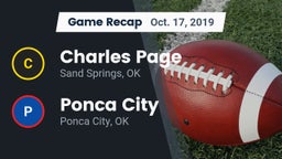 Recap: Charles Page  vs. Ponca City  2019
