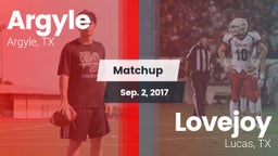 Matchup: Argyle  vs. Lovejoy  2017