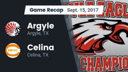 Recap: Argyle  vs. Celina  2017