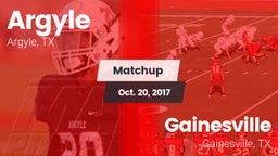 Matchup: Argyle  vs. Gainesville  2017