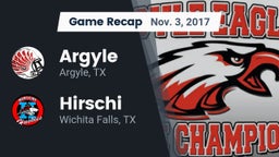 Recap: Argyle  vs. Hirschi  2017