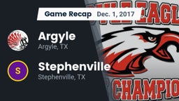 Recap: Argyle  vs. Stephenville  2017