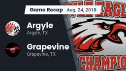 Recap: Argyle  vs. Grapevine  2018