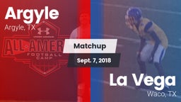 Matchup: Argyle  vs. La Vega  2018
