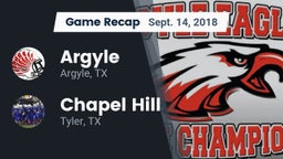 Recap: Argyle  vs. Chapel Hill  2018