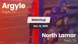 Matchup: Argyle  vs. North Lamar  2018
