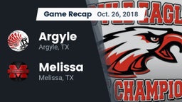 Recap: Argyle  vs. Melissa  2018