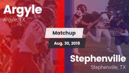 Matchup: Argyle  vs. Stephenville  2019