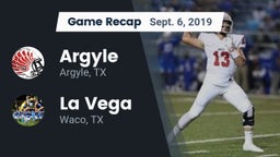 Recap: Argyle  vs. La Vega  2019