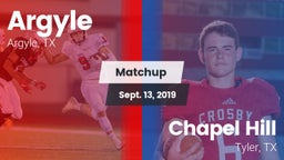 Matchup: Argyle  vs. Chapel Hill  2019