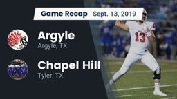 Recap: Argyle  vs. Chapel Hill  2019