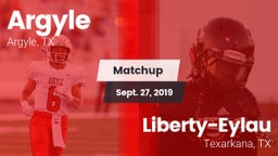 Matchup: Argyle  vs. Liberty-Eylau  2019