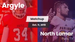 Matchup: Argyle  vs. North Lamar  2019