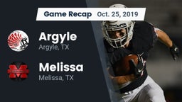 Recap: Argyle  vs. Melissa  2019