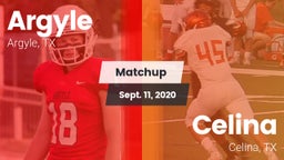 Matchup: Argyle  vs. Celina  2020