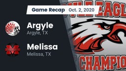 Recap: Argyle  vs. Melissa  2020