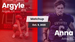 Matchup: Argyle  vs. Anna  2020
