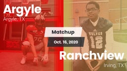 Matchup: Argyle  vs. Ranchview  2020