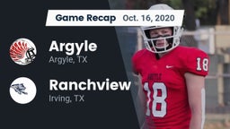 Recap: Argyle  vs. Ranchview  2020
