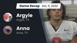Recap: Argyle  vs. Anna  2020