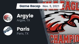 Recap: Argyle  vs. Paris  2021