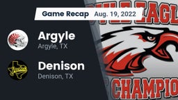 Recap: Argyle  vs. Denison  2022
