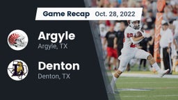 Recap: Argyle  vs. Denton  2022