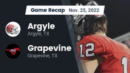 Recap: Argyle  vs. Grapevine  2022