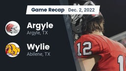 Recap: Argyle  vs. Wylie  2022