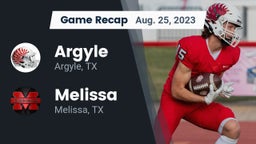 Recap: Argyle  vs. Melissa  2023