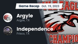 Recap: Argyle  vs. Independence  2023