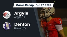 Recap: Argyle  vs. Denton  2023