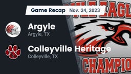 Recap: Argyle  vs. Colleyville Heritage  2023
