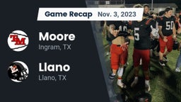 Recap: Moore  vs. Llano  2023