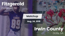 Matchup: Fitzgerald High vs. Irwin County  2018