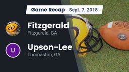 Recap: Fitzgerald  vs. Upson-Lee  2018