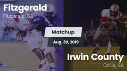 Matchup: Fitzgerald High vs. Irwin County  2019